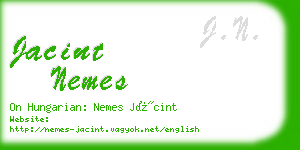 jacint nemes business card